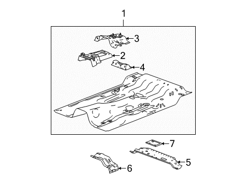 2008 Chevy Colorado Cab - Floor Diagram 1 - Thumbnail