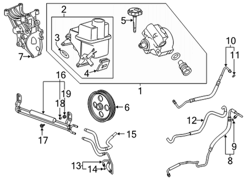 2022 GMC Sierra 2500 HD Outlet Hose Diagram for 84150118