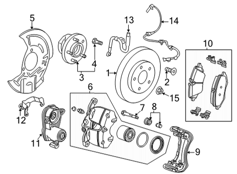 2024 Chevy Trailblazer Front Brakes Diagram