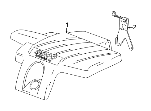 2007 Pontiac Grand Prix Engine Appearance Cover Diagram