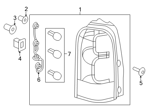 2005 Saturn Relay Tail Lamps Diagram