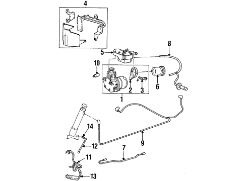 1999 Oldsmobile Aurora Ride Control Diagram