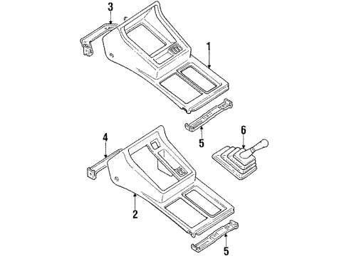 1998 Chevy Tracker Boot Diagram for 91173788