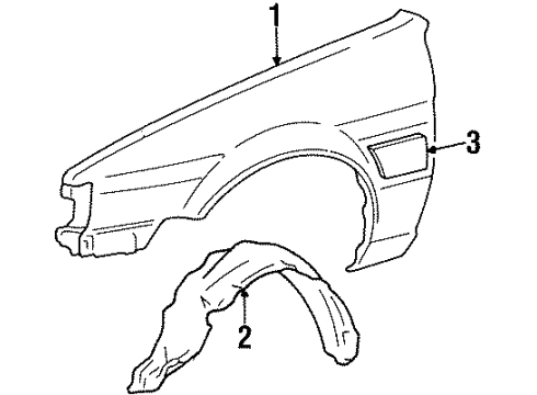 1987 Chevy Nova Nameplate Diagram for 94844052