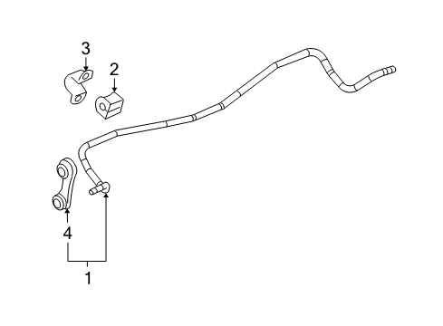 2006 Chevy Malibu Rear Suspension, Control Arm Diagram 1 - Thumbnail