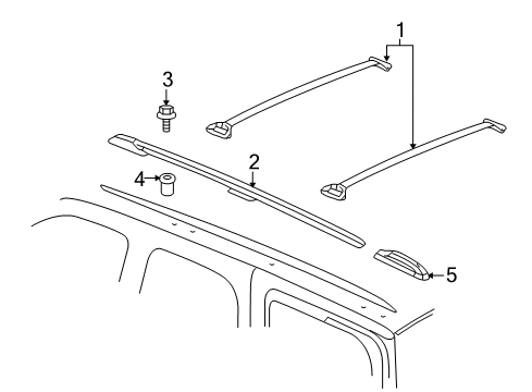 2009 Chevy Tahoe Luggage Carrier Diagram 1 - Thumbnail