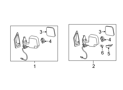 2023 Chevy Express 2500 Mirrors Diagram