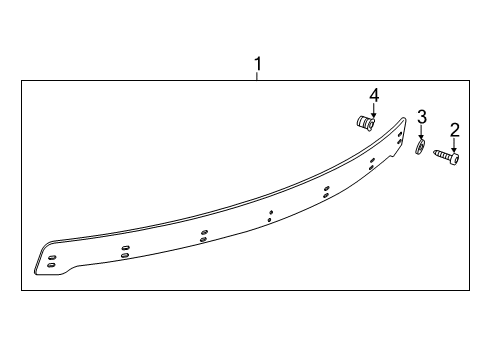 2015 Chevy Camaro Molding Seal Diagram for 11547298