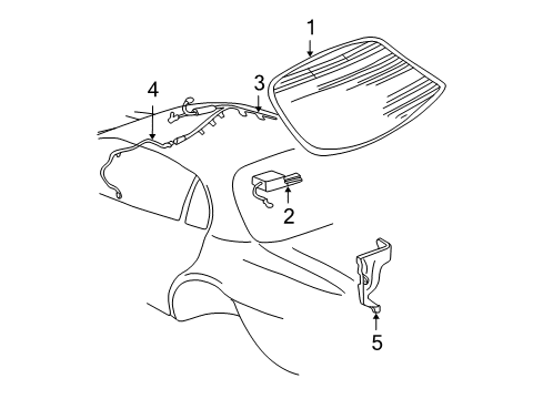 2005 Buick LeSabre Antenna & Radio Diagram 2 - Thumbnail