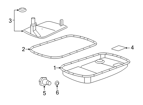 2010 Saturn Sky Filter Diagram for 96042990