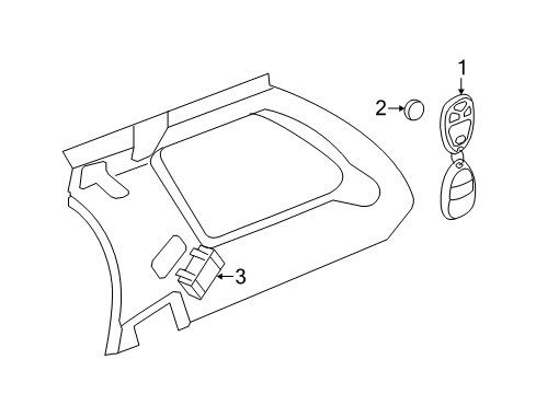 2017 Chevy Traverse Keyless Entry Components Diagram