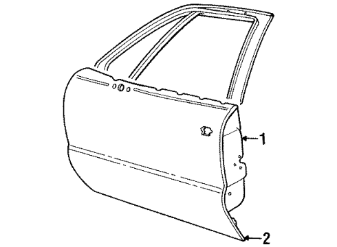 1994 Buick LeSabre Front Door Diagram
