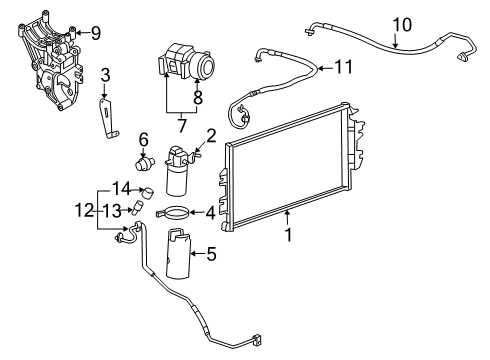 2007 GMC Savana 2500 Compressor Assembly Diagram for 19433082