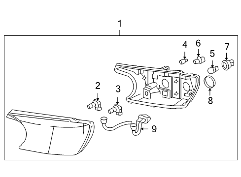 2004 Buick Rainier Socket Diagram for 12335632