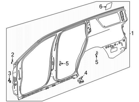 2022 Cadillac Escalade Uniside Diagram