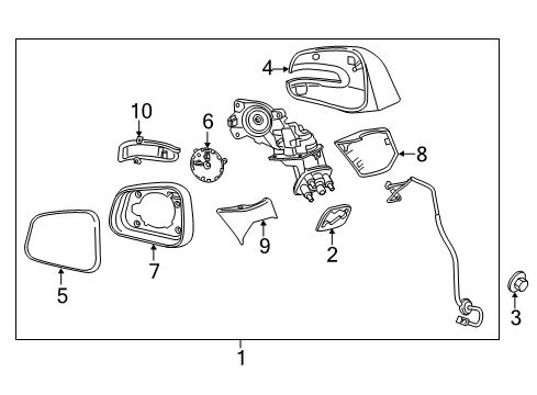 2022 Buick Encore Outside Mirrors Diagram