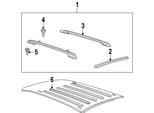 2000 Oldsmobile Silhouette Luggage Carrier Diagram