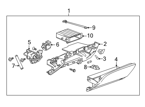 2019 Cadillac XTS Glove Box Diagram