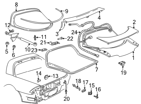 1999 Chevy Camaro Lift Gate Diagram