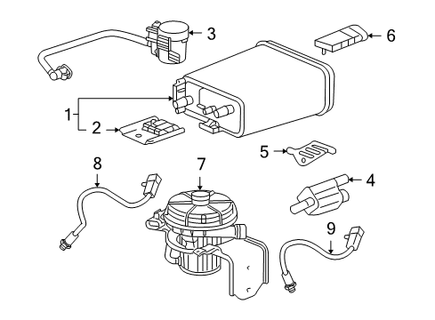 2010 Hummer H3T Emission Components Diagram