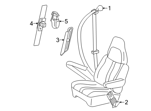2017 Chevy Express 2500 Front Seat Belts Diagram