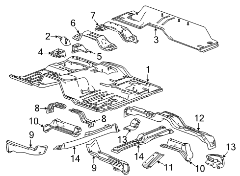 2017 Chevy Silverado 2500 HD Floor Diagram 3 - Thumbnail