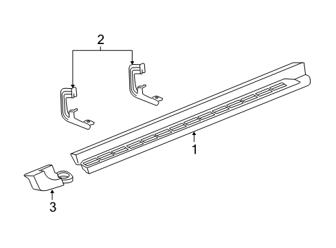 2008 GMC Yukon XL 1500 Running Board Diagram 2 - Thumbnail