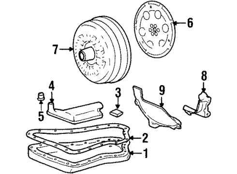 2000 Pontiac Grand Prix Torque Converter Diagram for 17804572
