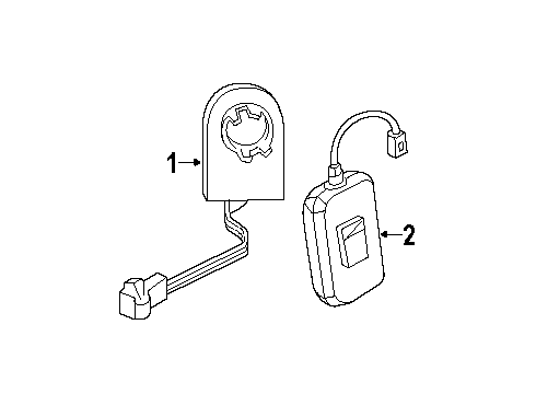 2000 Oldsmobile Silhouette Sensor Diagram for 10448904