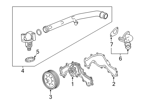 2019 Chevy Blazer Cooling System, Radiator, Water Pump, Cooling Fan Diagram 2 - Thumbnail