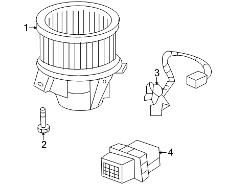2017 Chevy Traverse Blower Motor & Fan Diagram