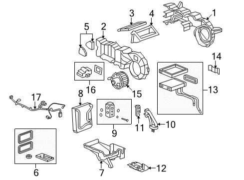 2008 Hummer H2 Auxiliary Heater & A/C Diagram