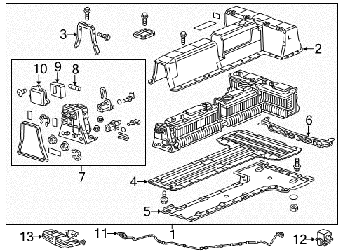 2013 Chevy Volt Maxi Fuse Diagram for 22925595