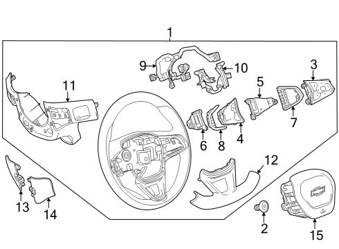 2024 Chevy Trax Steering Wheel & Trim Diagram 2 - Thumbnail