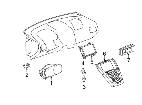 2013 GMC Terrain Cluster Diagram for 22936204
