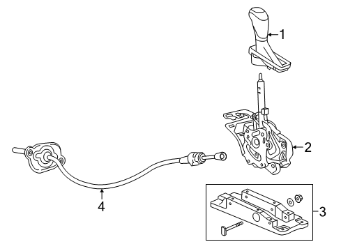 2023 Chevy Traverse Gear Shift Control - AT Diagram