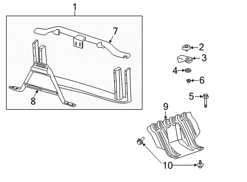 2007 Chevy Silverado 1500 Radiator Support Diagram