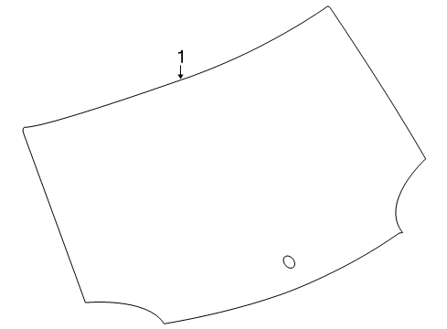 2010 GMC Terrain Lift Gate - Glass & Hardware Diagram