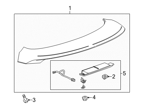 2012 Chevy Volt Rear Spoiler Diagram