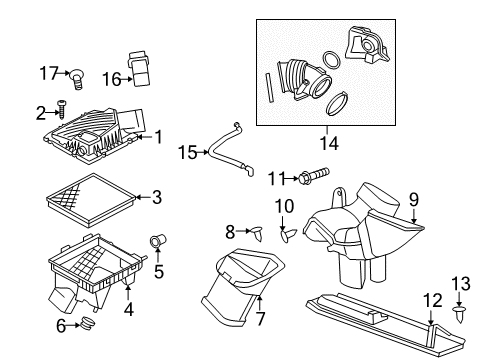2014 Buick LaCrosse Air Intake Diagram