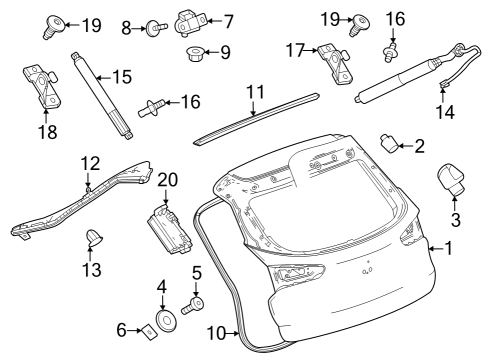 2024 Buick Encore GX Gate & Hardware Diagram 2 - Thumbnail