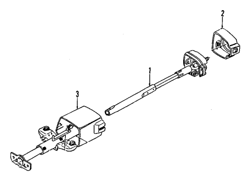 1993 Buick Regal Steering Column, Steering Wheel Diagram 2 - Thumbnail