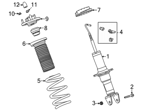 Coil Spring Diagram for 84829203