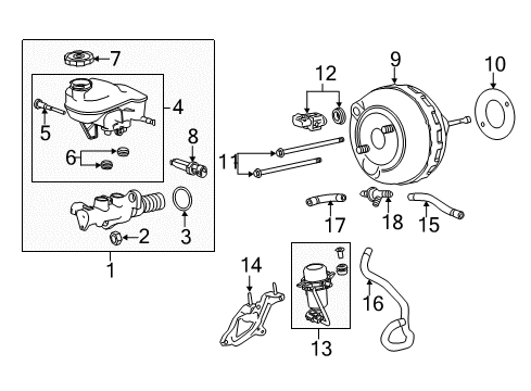 2012 Cadillac SRX Dash Panel Components Diagram