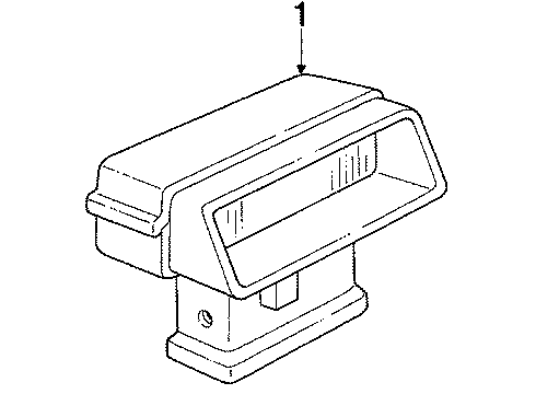 1990 Oldsmobile Cutlass Ciera High Mount Lamps Diagram