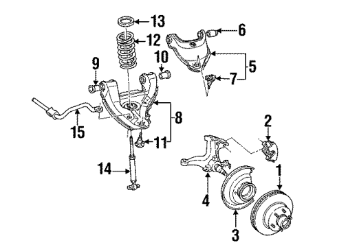 1995 Chevy C1500 Suburban Anti-Lock Brakes Diagram