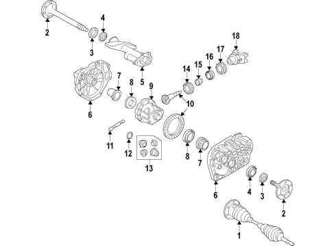 2012 GMC Savana 1500 Outer CV Joint Diagram for 88982500