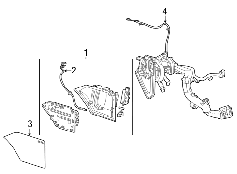 2023 Cadillac LYRIQ Electrical Components - Fender Diagram