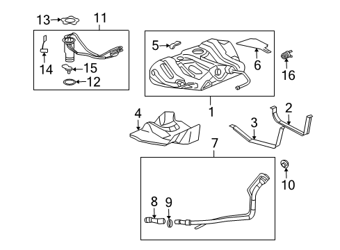 2005 Saturn Ion Injector Diagram for 12606110