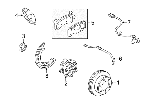 2004 GMC Safari Anti-Lock Brakes Diagram